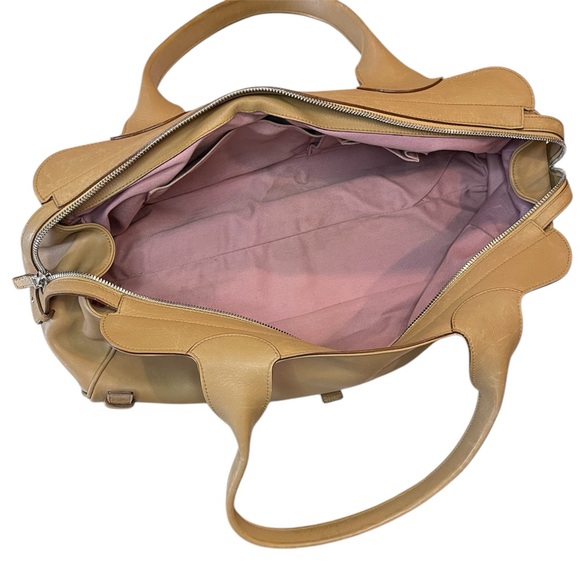 Salvatore Ferragamo Gancini Leather and Suede Expandable Hobo Bag - Picture 8 of 12